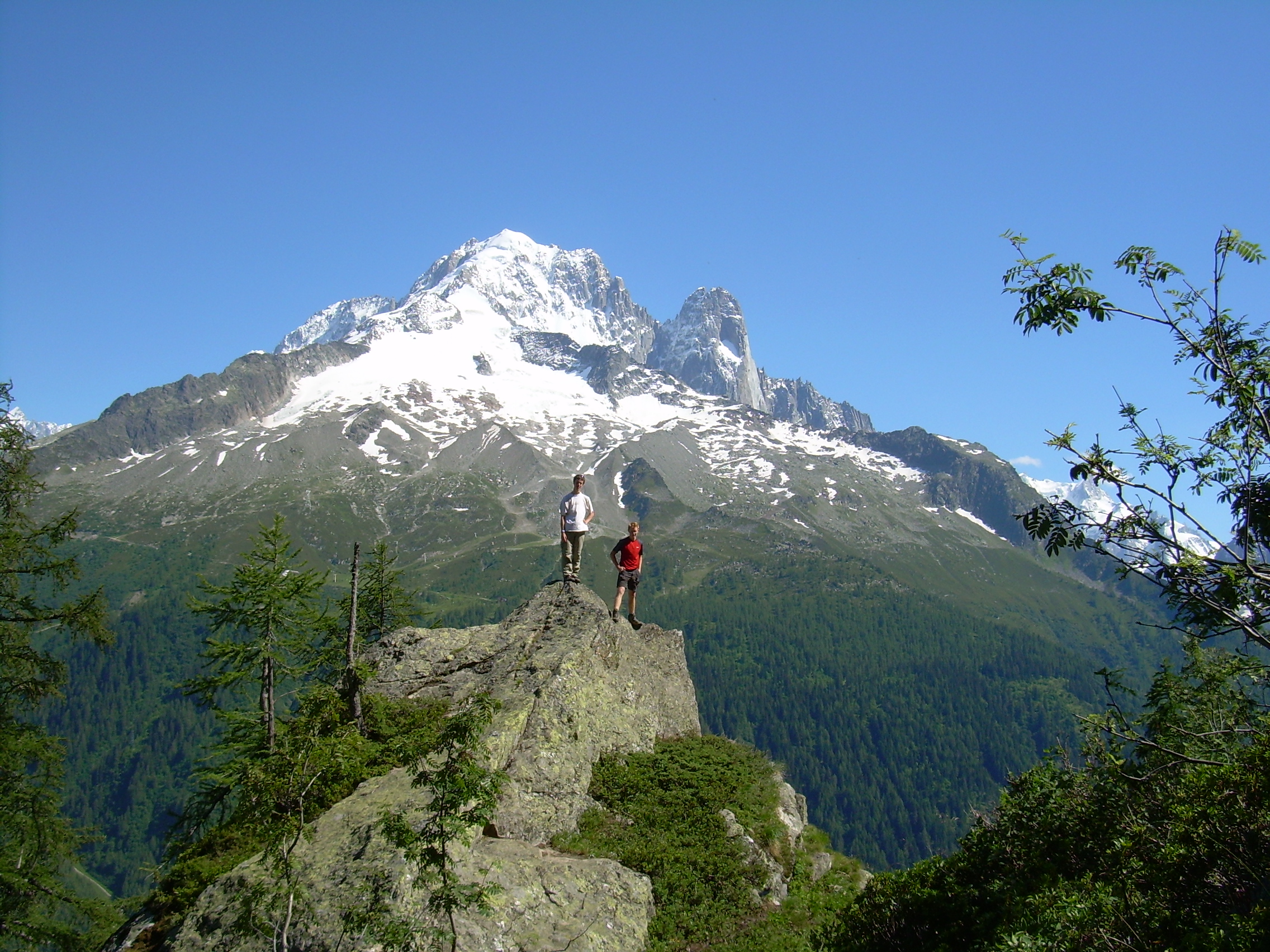 Posing on top of boulder, Cheserys (1).JPG